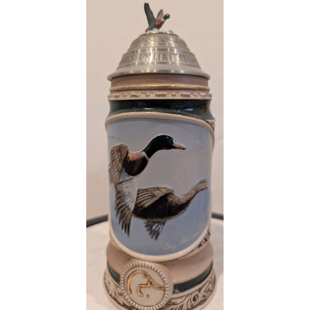 Ducks Unlimited Into the Wind Stein Terry Burleson No.0956 Limited Edition